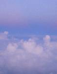女満別への飛行機からは、入道雲がたくさん。関東は雷が多かったようだ